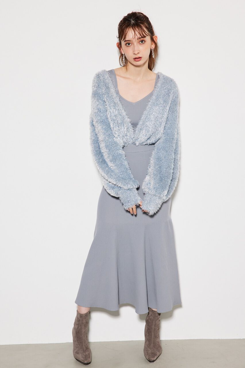 rienda「クロスシャギーボレロSET OP」|ワンピース|BLU