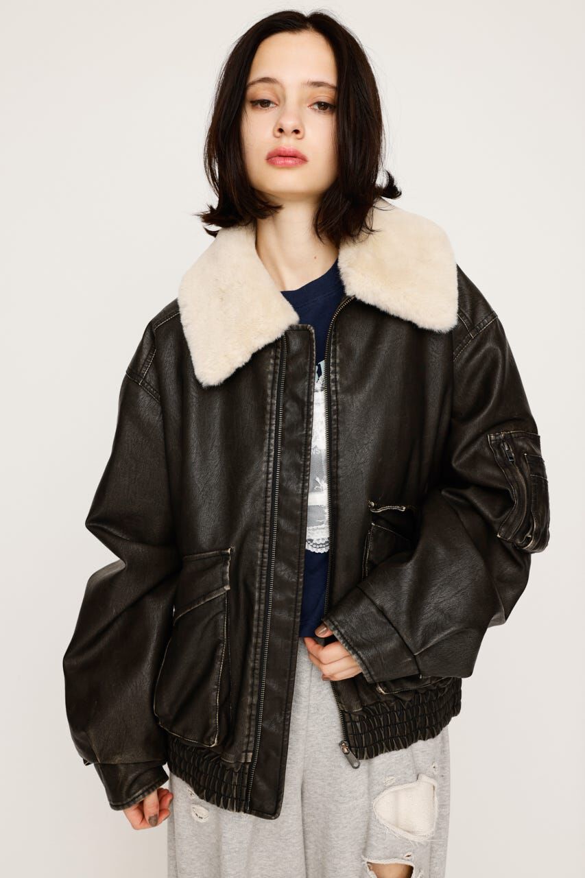 SLY「WASHED PUFFER ブルゾン」|ブルゾン・スタジャン|