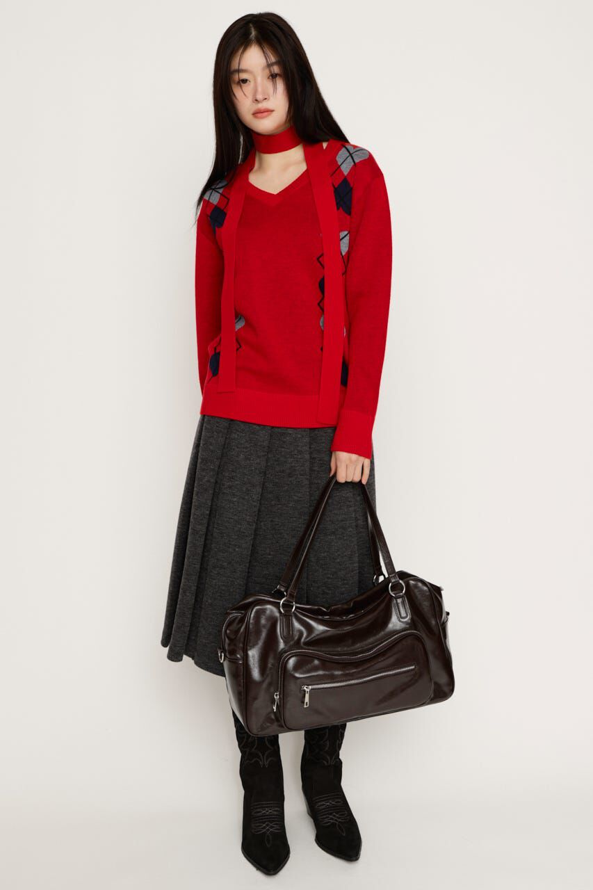 SLY「ARGYLE JQ トップス」|ニット・セーター|