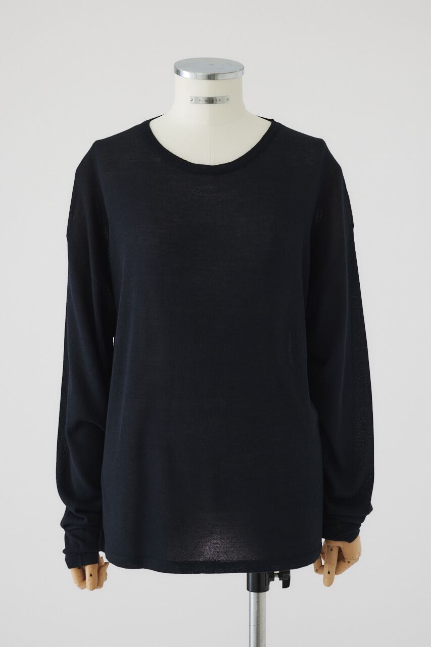 RIM.ARK 「Print knit tops」|ニット・セーター|BLK