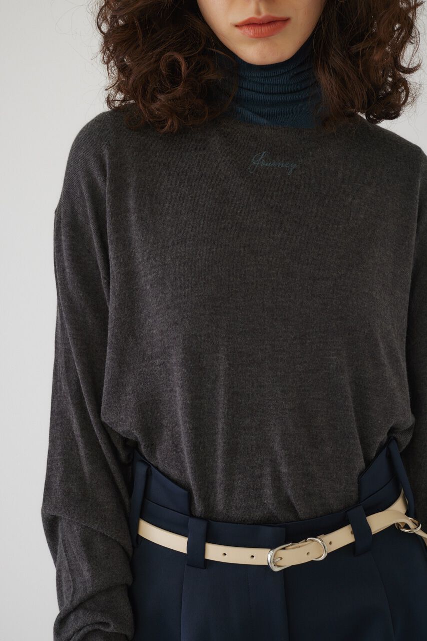 RIM.ARK 「Print knit tops」|ニット・セーター|GRY