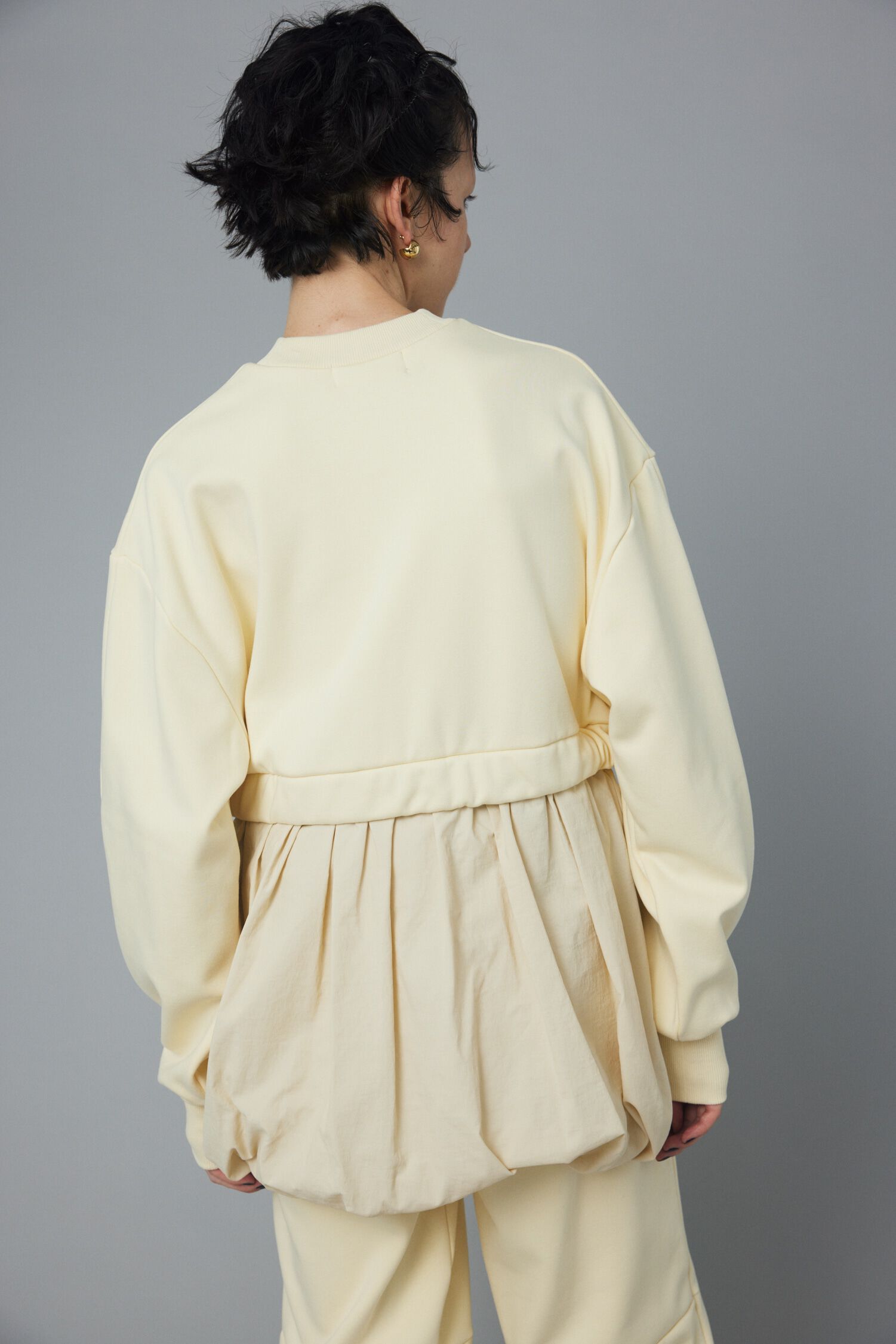 HeRIN.CYE「Balloon hem docking tops」|Tシャツ・カットソー|