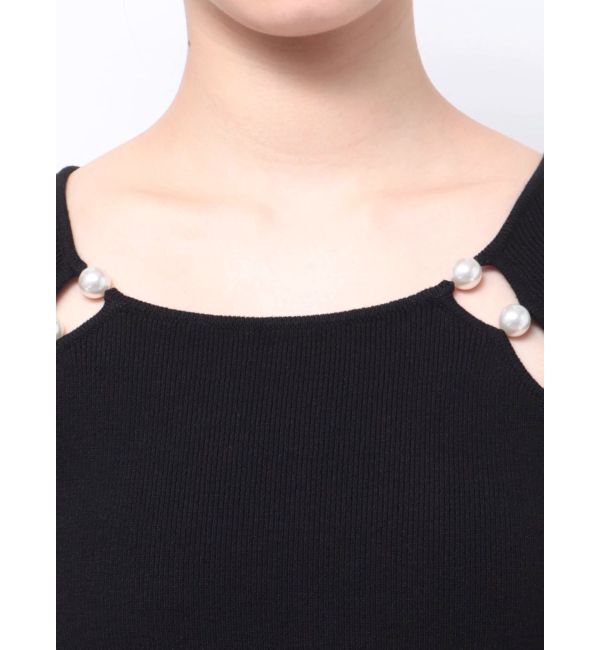 RESEXXY「パールビーズリブニットワンピース」|ワンピース|