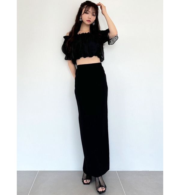 RESEXXY「クロップドオフショルトップス」|シャツ・ブラウス|