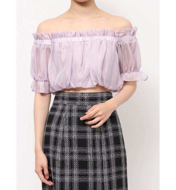 RESEXXY「クロップドオフショルトップス」|シャツ・ブラウス|