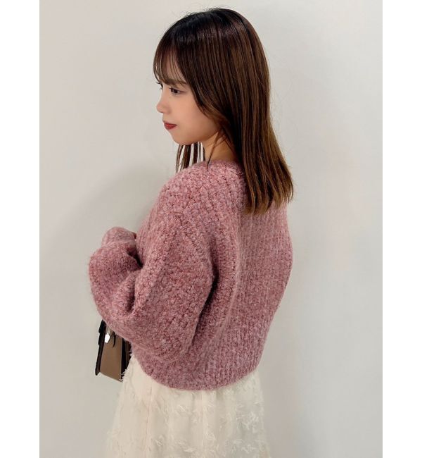 dazzlin「ブレンドカラークロップドニットトップス」|ニット・セーター|