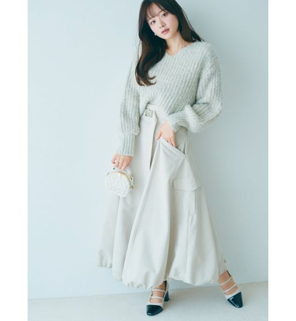 dazzlin「ブレンドカラークロップドニットトップス」|ニット・セーター|