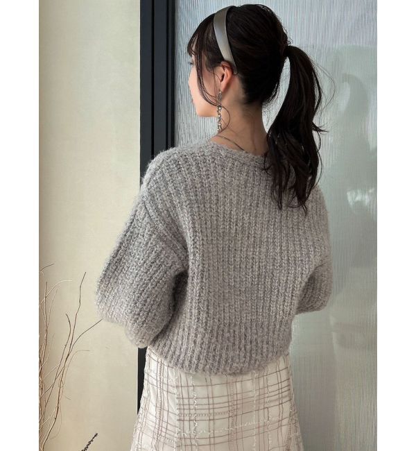 dazzlin「ブレンドカラークロップドニットトップス」|ニット・セーター|