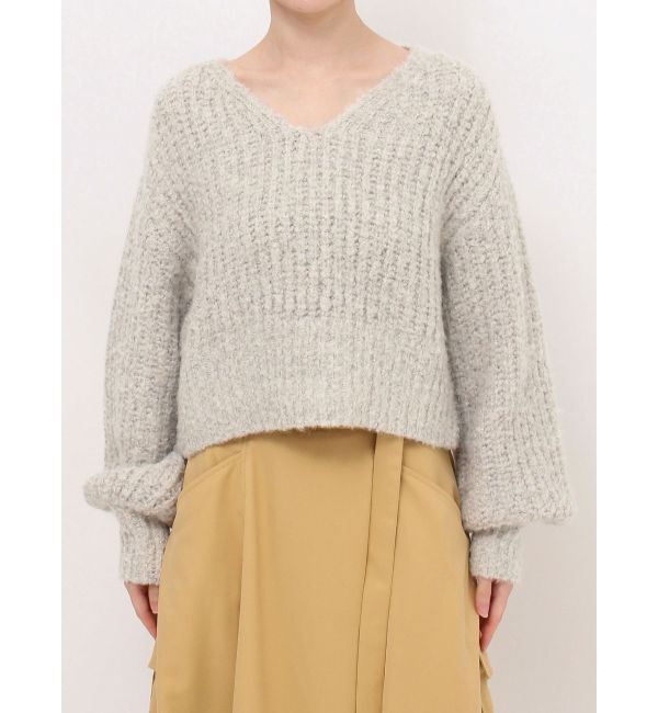 dazzlin「ブレンドカラークロップドニットトップス」|ニット・セーター|