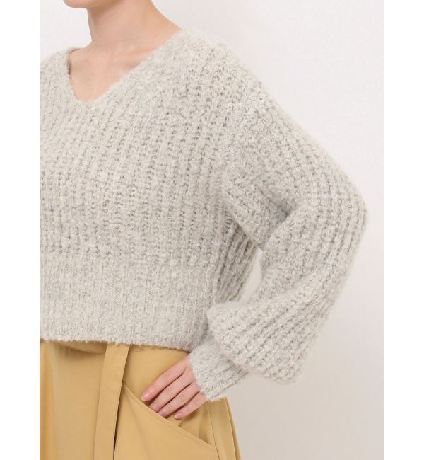 dazzlin「ブレンドカラークロップドニットトップス」|ニット・セーター|