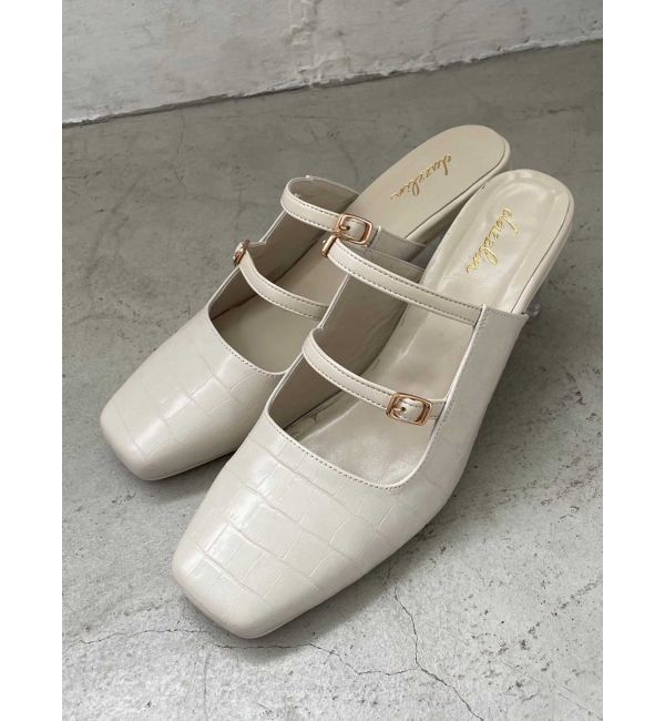 dazzlin「クリアヒールベルトパンプス」|パンプス|アイボリー