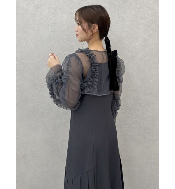 dazzlin「2ピースフリルボレロワンピース」|ワンピース|