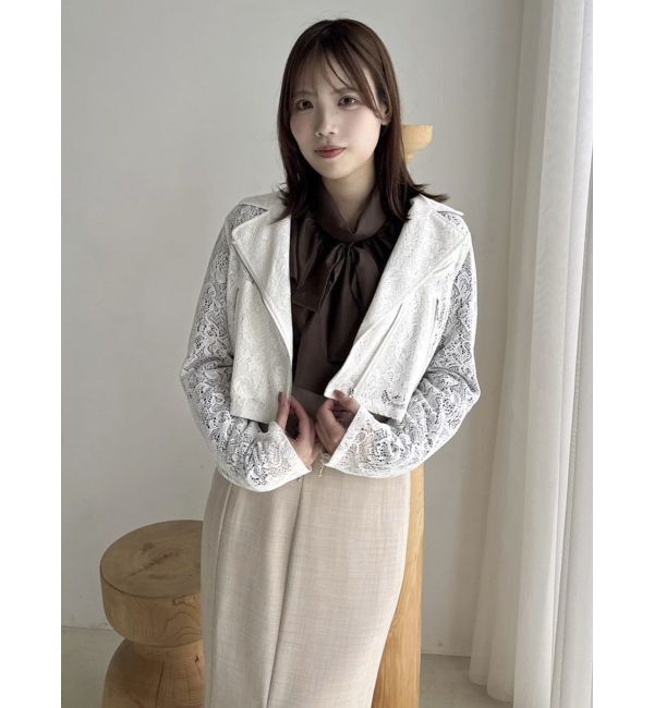 dazzlin「ショートライダースジャケット」|ライダースジャケット|