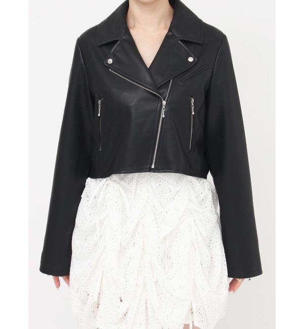 dazzlin「ショートライダースジャケット」|ライダースジャケット|