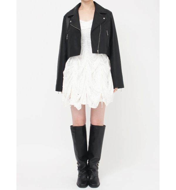 dazzlin「ショートライダースジャケット」|ライダースジャケット|