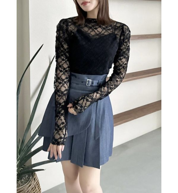 dazzlin「レースコンパクトミニマルトップス」|Tシャツ・カットソー|