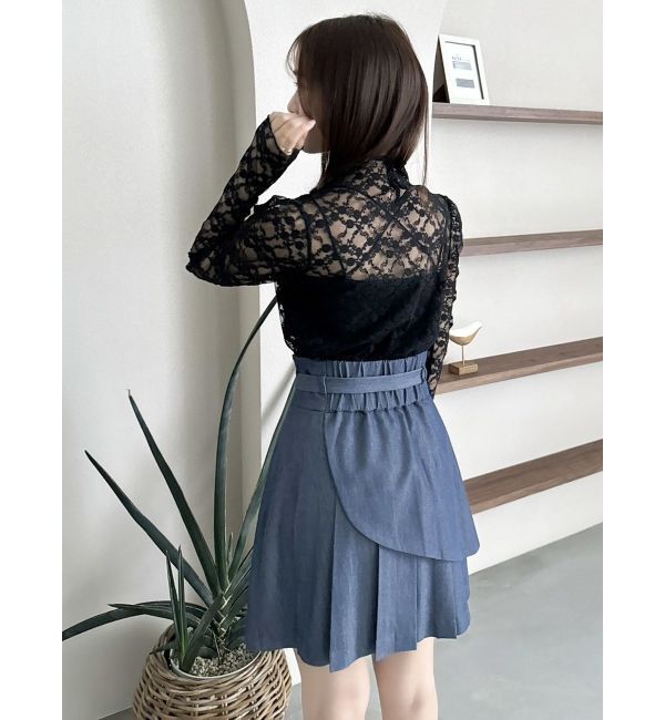 dazzlin「レースコンパクトミニマルトップス」|Tシャツ・カットソー|