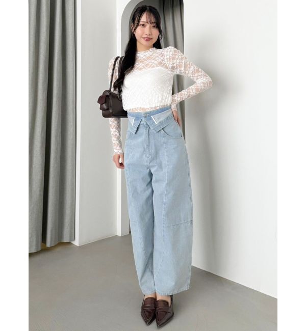 dazzlin「レースコンパクトミニマルトップス」|Tシャツ・カットソー|