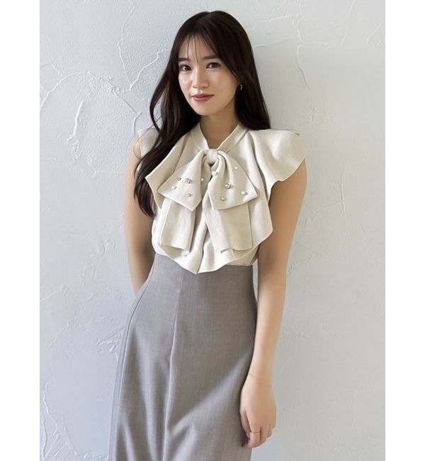 dazzlin「ビッグラッフルタイニット」|ニット・セーター|