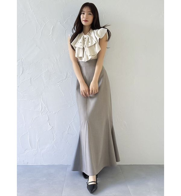 dazzlin「ビッグラッフルタイニット」|ニット・セーター|