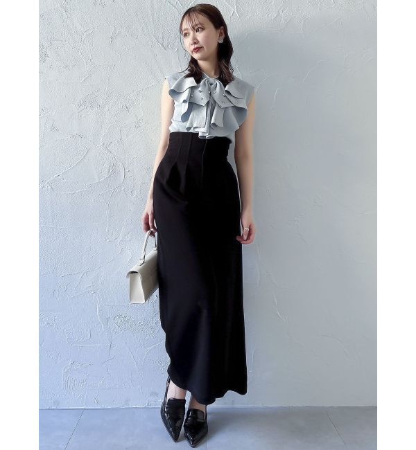 dazzlin「ビッグラッフルタイニット」|ニット・セーター|