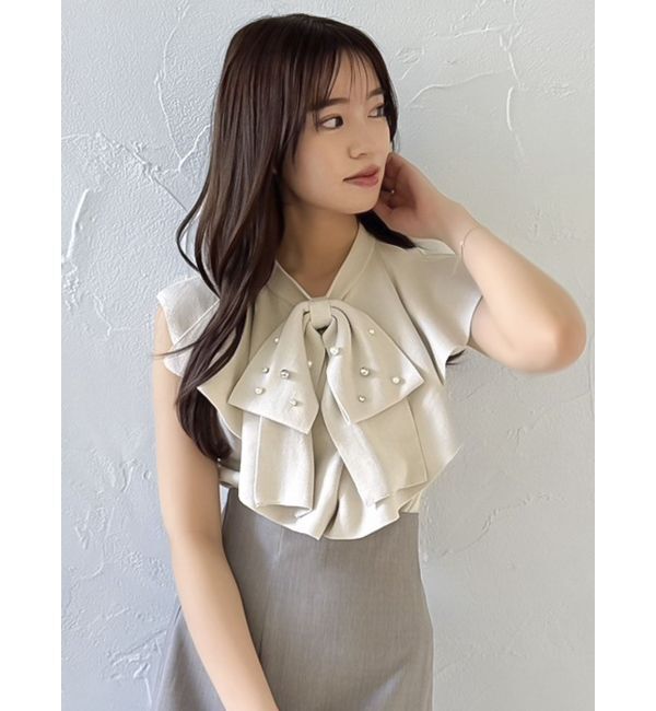 dazzlin「ビッグラッフルタイニット」|ニット・セーター|