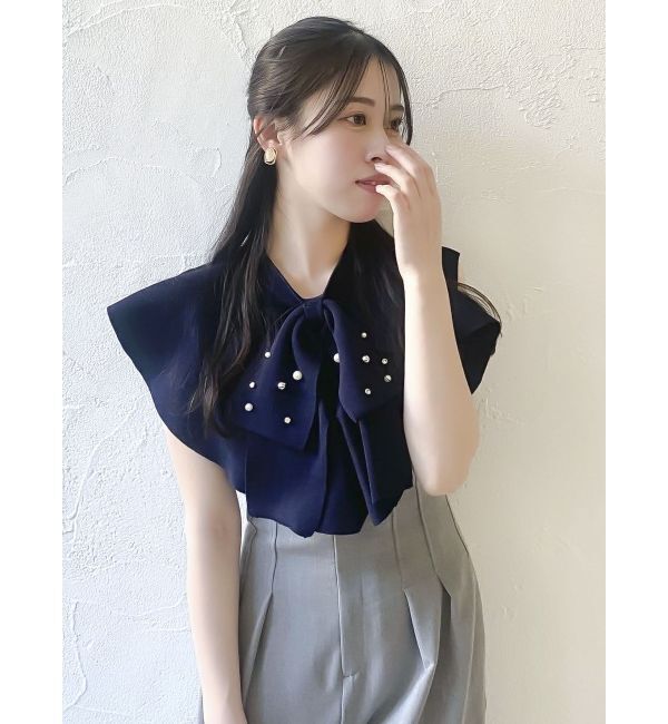 dazzlin「ビッグラッフルタイニット」|ニット・セーター|