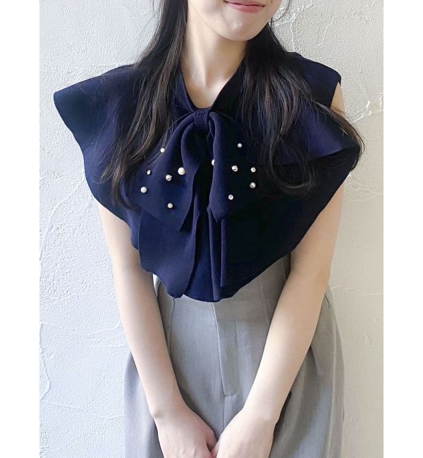 dazzlin「ビッグラッフルタイニット」|ニット・セーター|