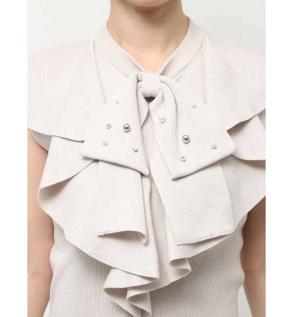 dazzlin「ビッグラッフルタイニット」|ニット・セーター|