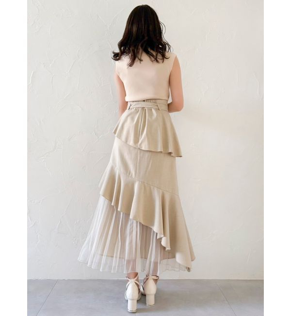 dazzlin「ビッグラッフルタイニット」|ニット・セーター|