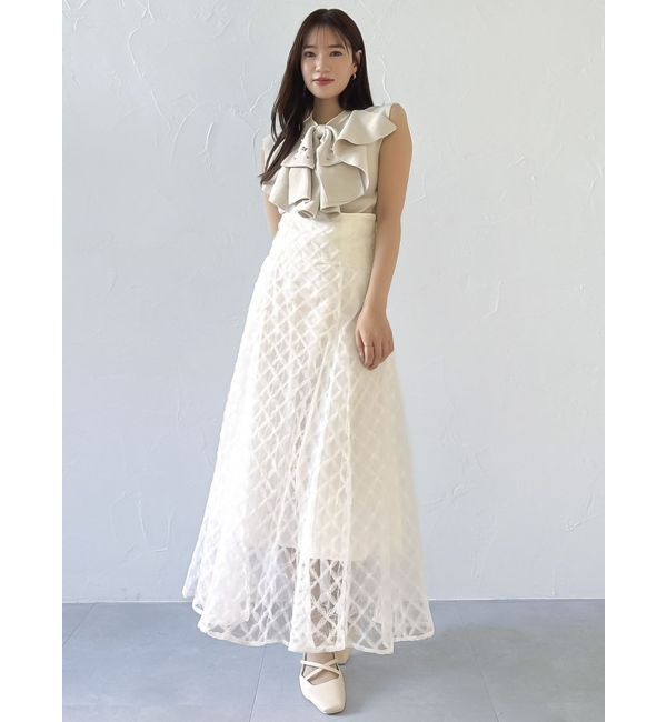 dazzlin「ビッグラッフルタイニット」|ニット・セーター|