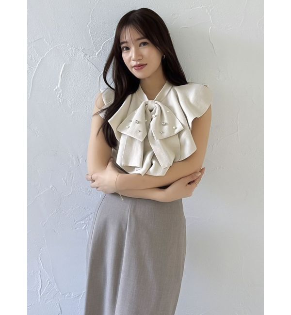 dazzlin「ビッグラッフルタイニット」|ニット・セーター|