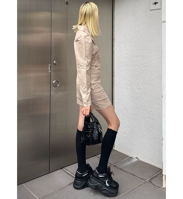 EMODA「ビッグカラーシャツワンピース」|ワンピース|