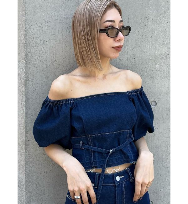 EMODA「デニムオフショルダートップ」|Tシャツ・カットソー|