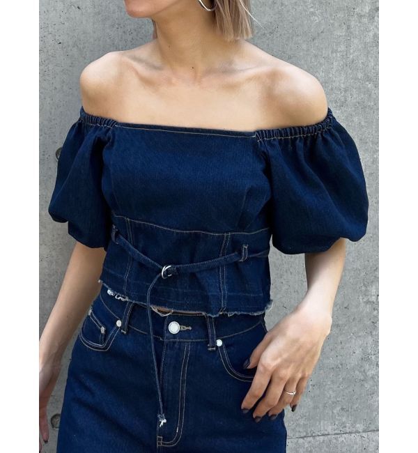 EMODA「デニムオフショルダートップ」|Tシャツ・カットソー|