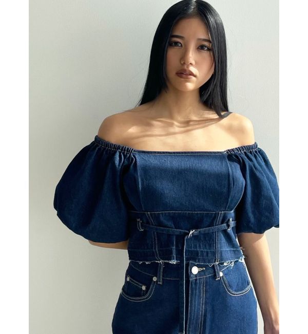 EMODA「デニムオフショルダートップ」|Tシャツ・カットソー|