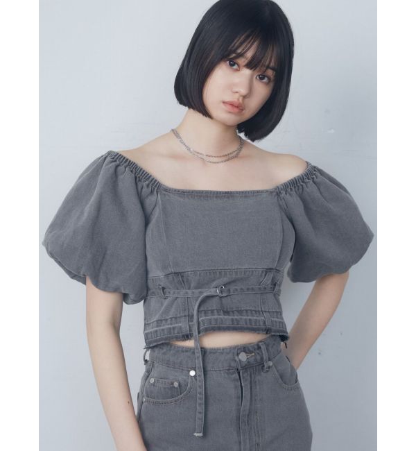 EMODA「デニムオフショルダートップ」|Tシャツ・カットソー|
