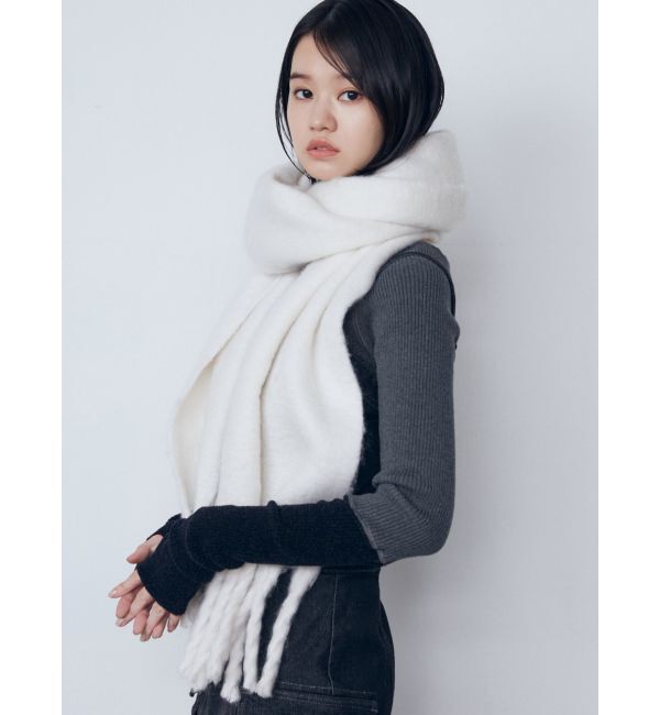 EMODA「ボリュームフリンジマフラー」|マフラー|