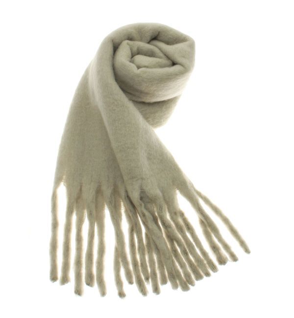 EMODA「ボリュームフリンジマフラー」|マフラー|グリーン