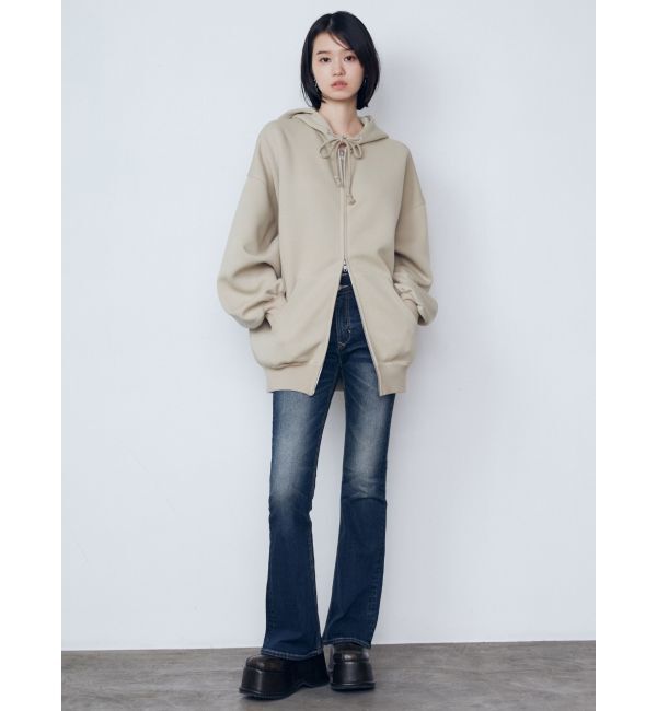 EMODA「バックレースアップハイウエストパギンス」|デニム|