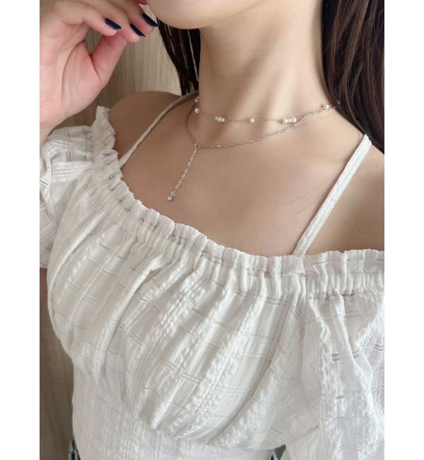 MERCURYDUO「2WAYダブルチェーンネックレス」|ネックレス|シルバー