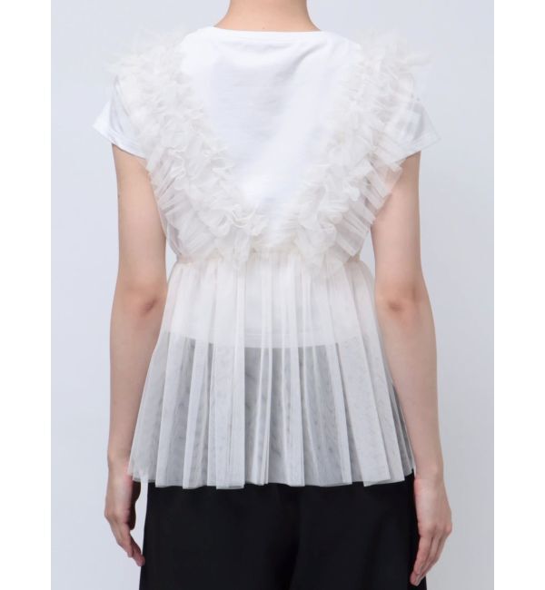 MERCURYDUO「チュールフリルチュニックブラウス」|シャツ・ブラウス|