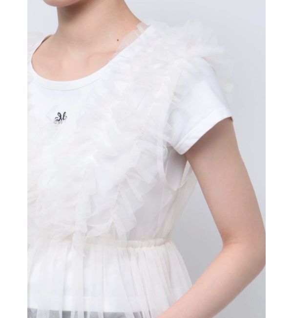 MERCURYDUO「チュールフリルチュニックブラウス」|シャツ・ブラウス|