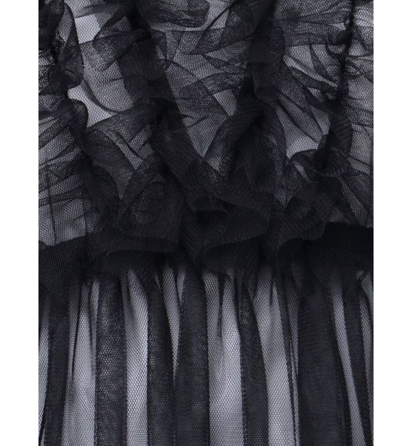 MERCURYDUO「チュールフリルチュニックブラウス」|シャツ・ブラウス|