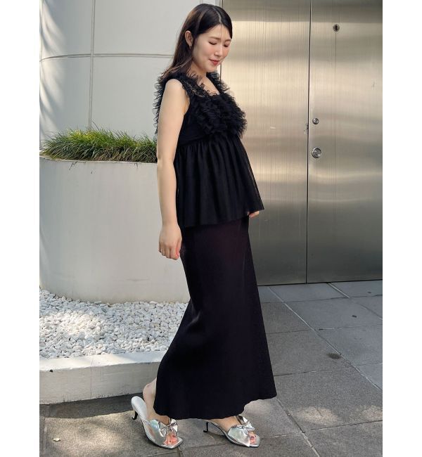 MERCURYDUO「チュールフリルチュニックブラウス」|シャツ・ブラウス|