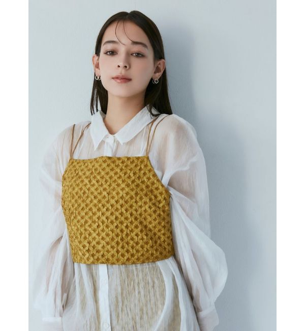 MURUA「サークルジャガードキャミソール」|キャミソール|マスタード