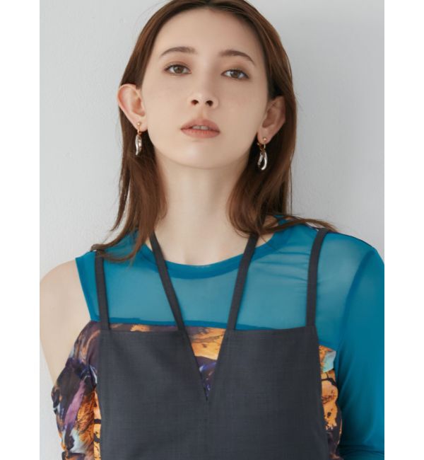 MURUA「コンビカラーフープピアス」|その他|シルバー