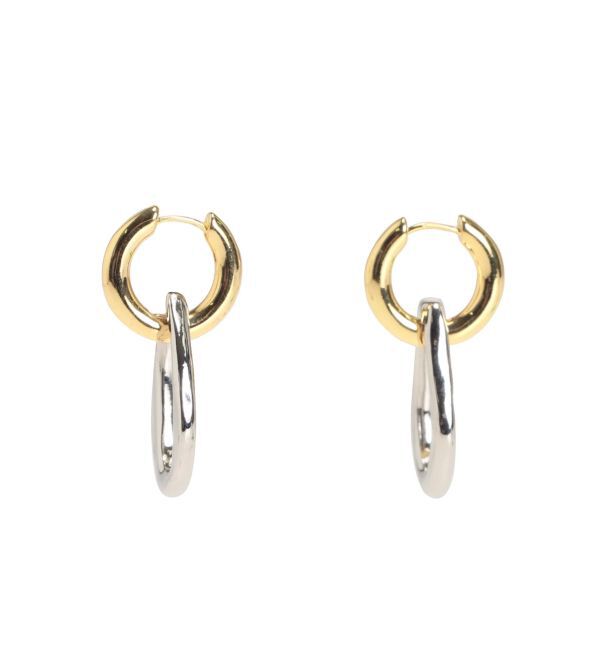 MURUA「コンビカラーフープピアス」|その他|