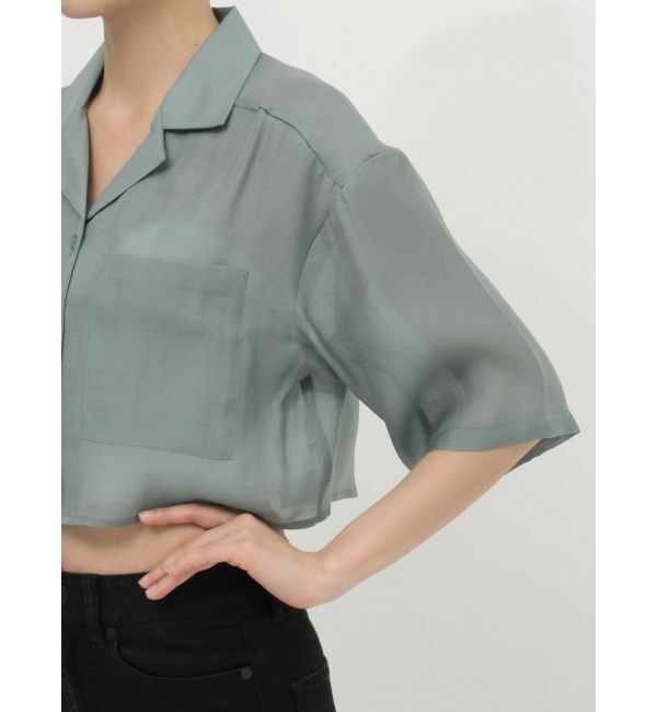 MURUA「オープンカラーシアーシャツ」|シャツ・ブラウス|