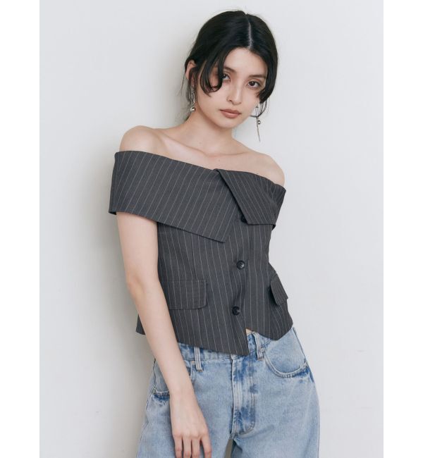 MURUA「オフショルマニッシュブラウス」|シャツ・ブラウス|